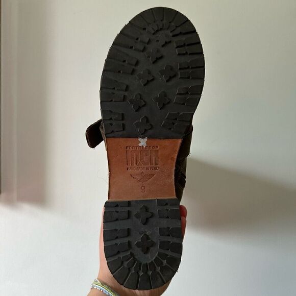 Fortress of Inca X Anthropologie Delrey Nubuck Leather Buckle Detail Knee High M - Picture 10 of 11